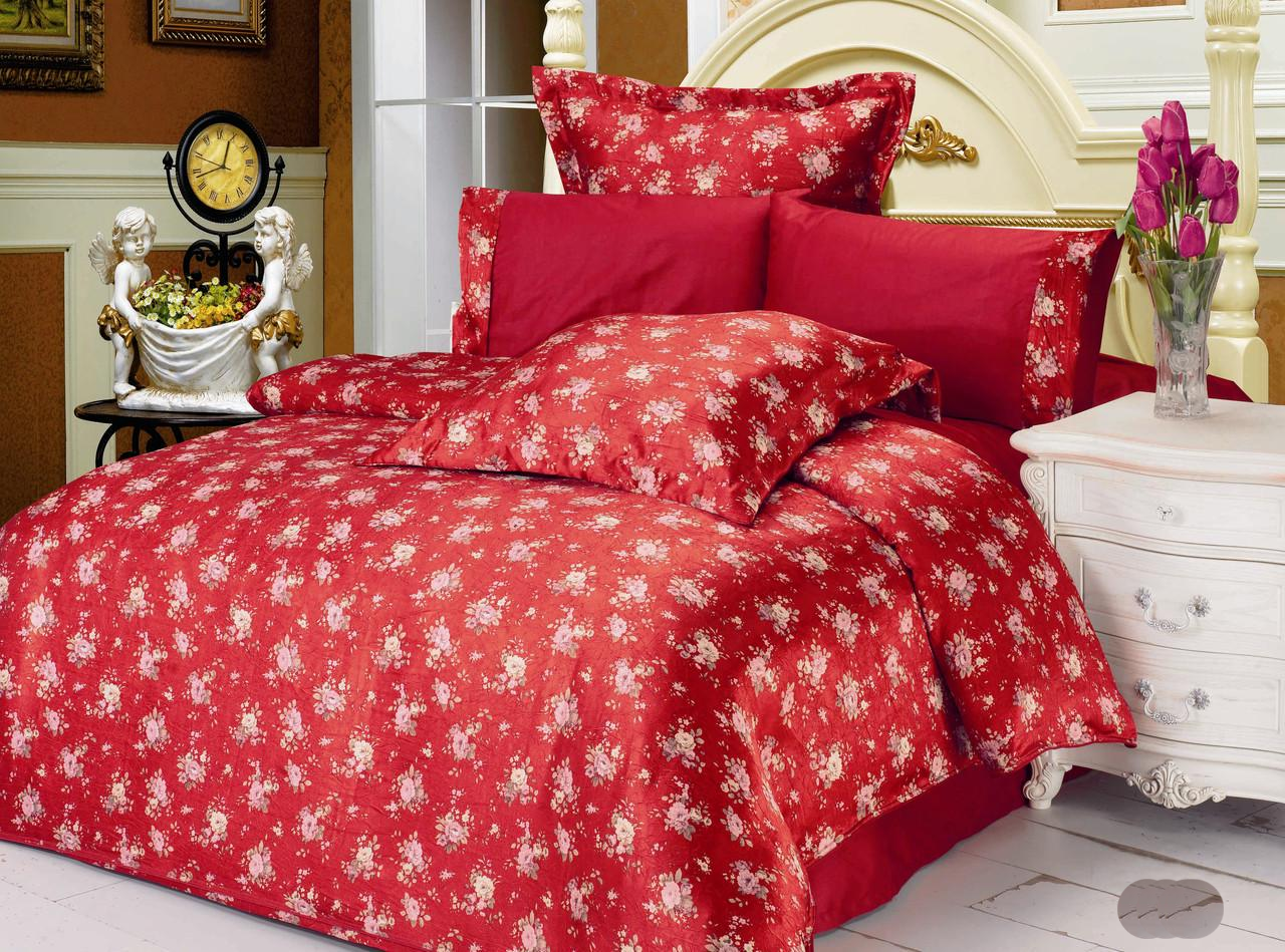 Комплект постельного белья Le Vele Madison евро 200х220 см Красный (lv-112)