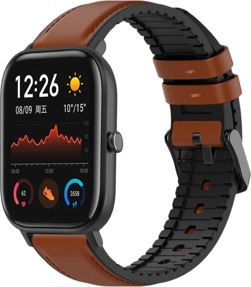 Ремінець шкіряний Tamyx для Amazfit GTS Brown (31596-30)