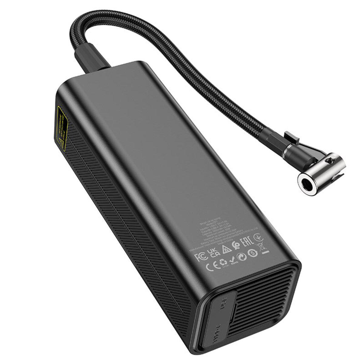 Насос автомобильный Hoco ZP7 Maddy portable smart air pump (6942007614511) - фото 4 Насос автомобильный Hoco ZP7 Maddy portable smart air pump (6942007614511) - фото 4