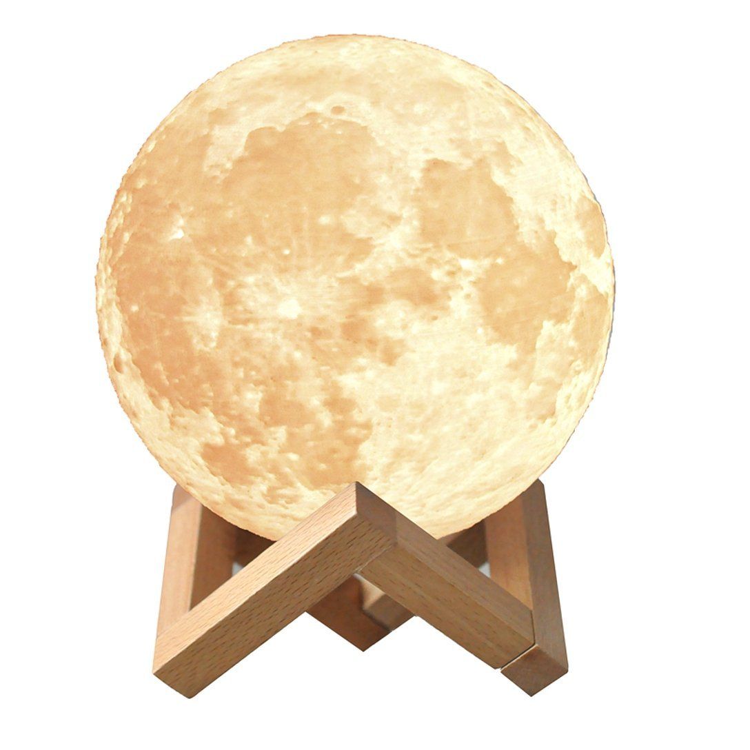 Настільний світильник UKC від USB Moon Lamp 3D 18 см