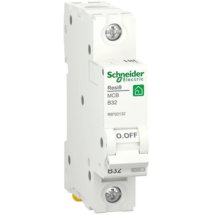 Автоматический выключатель Schneider Electric RESI9 6кА 1P 32A B (R9F02132) Автоматический выключатель Schneider Electric RESI9 6кА 1P 32A B (R9F02132)