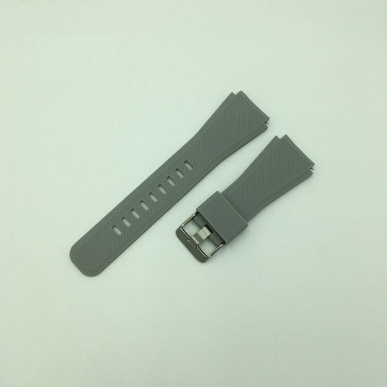 Ремешок для смарт-часов Gear Twill для Amazfit GTR 2 Pace Stratos/Huawei Watch GT 2/Samsung Gear S3 силиконовый 22 мм рифленый Хаки (1095P)
