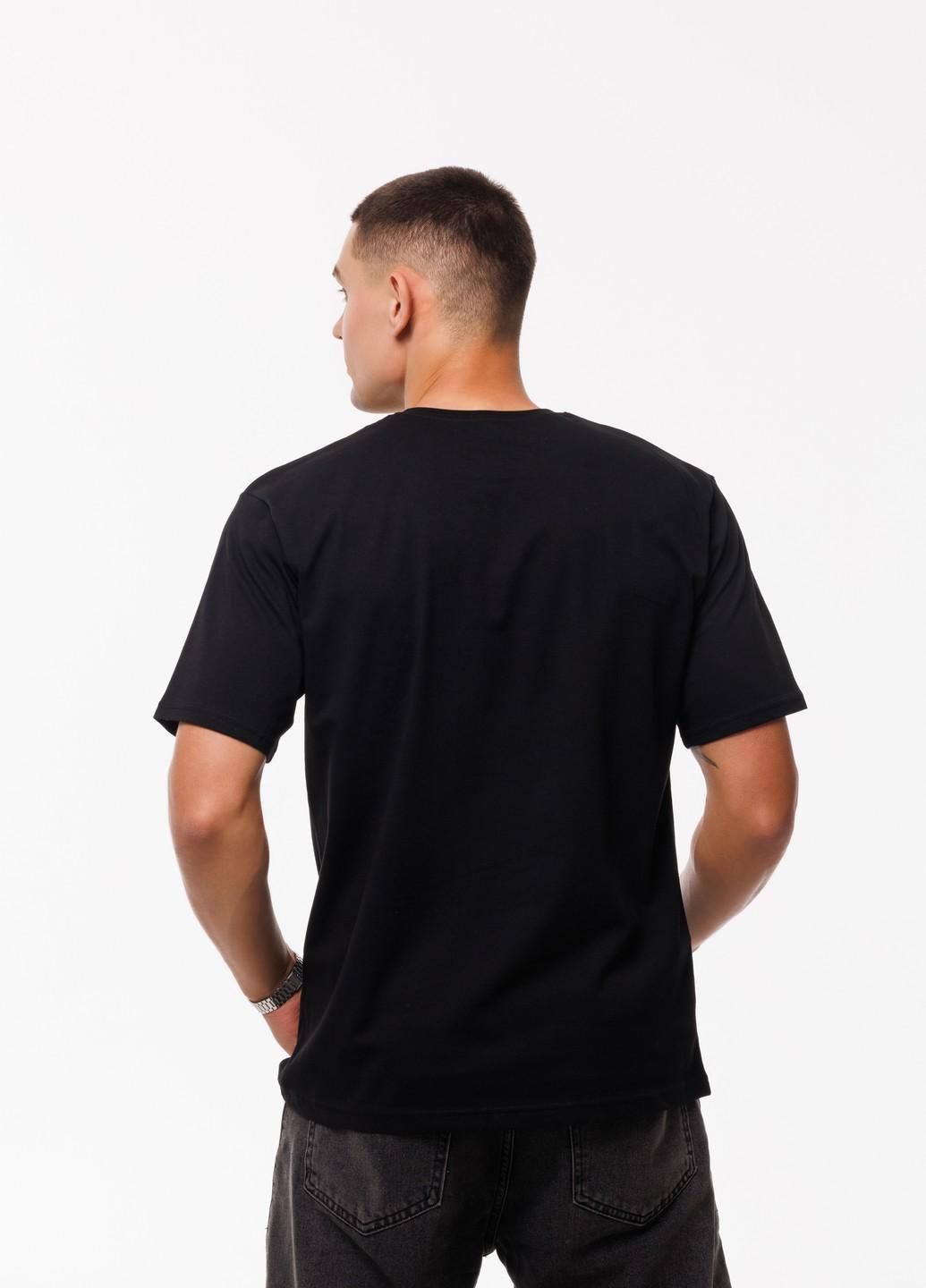 Мужская футболка No problama Наталюкс 4XL Черный (1218043290971) - фото 3