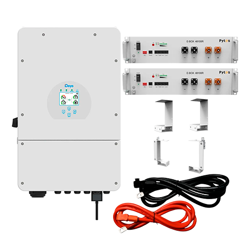 Комплект автономного енергопостачання Deye SUN-12K-SG02LP1-EU 12kW та Pytes E-Box 48100R 10,24kWh White (31560860)