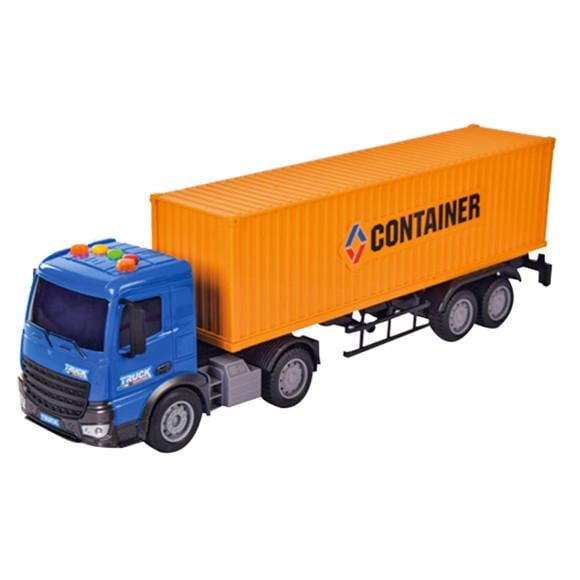 Машинка металлическая Автопром Трейлер 7981 масштаб 1:18 Синий