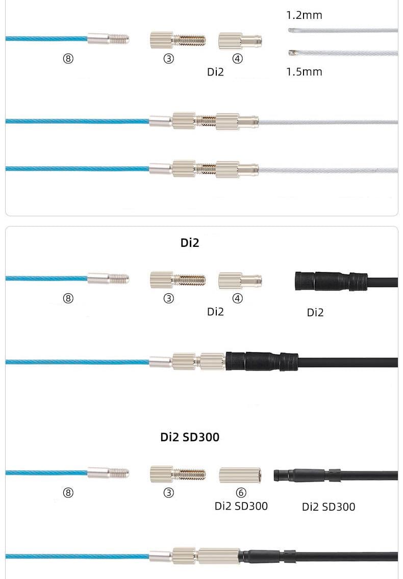 Комплект для протягивания троса в раме велосипеда Toopre Синий (8122) - фото 8 Комплект для протягивания троса в раме велосипеда Toopre Синий (8122) - фото 8