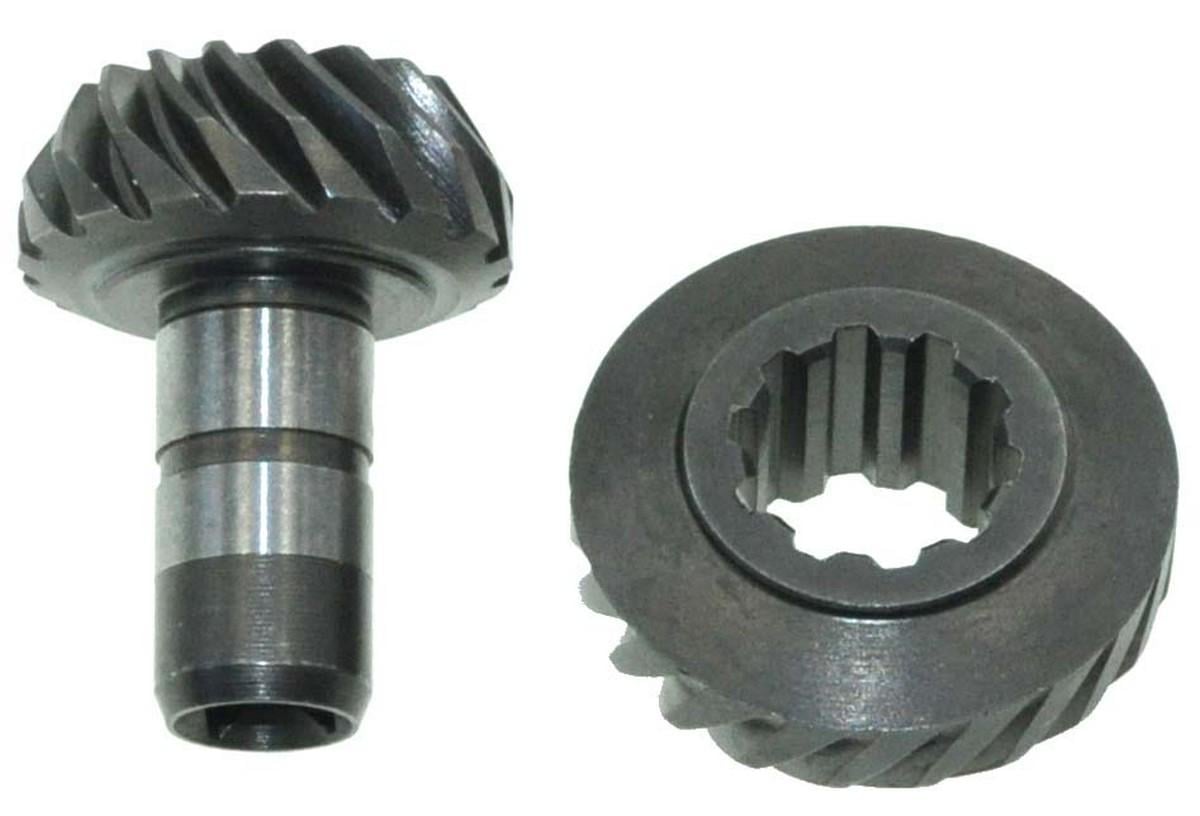 Пара редуктора VJ Parts для мотокосы St FS 55 d25 мм h11/10 шлицов/D20,5 мм/h27 (кос505)