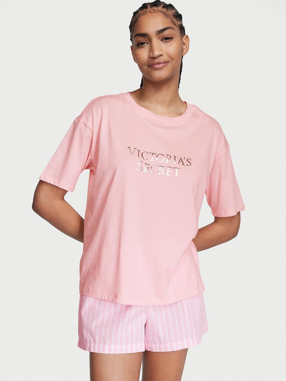 Піжама Victoria's Secret Cotton Short S Рожевий (2242808385)