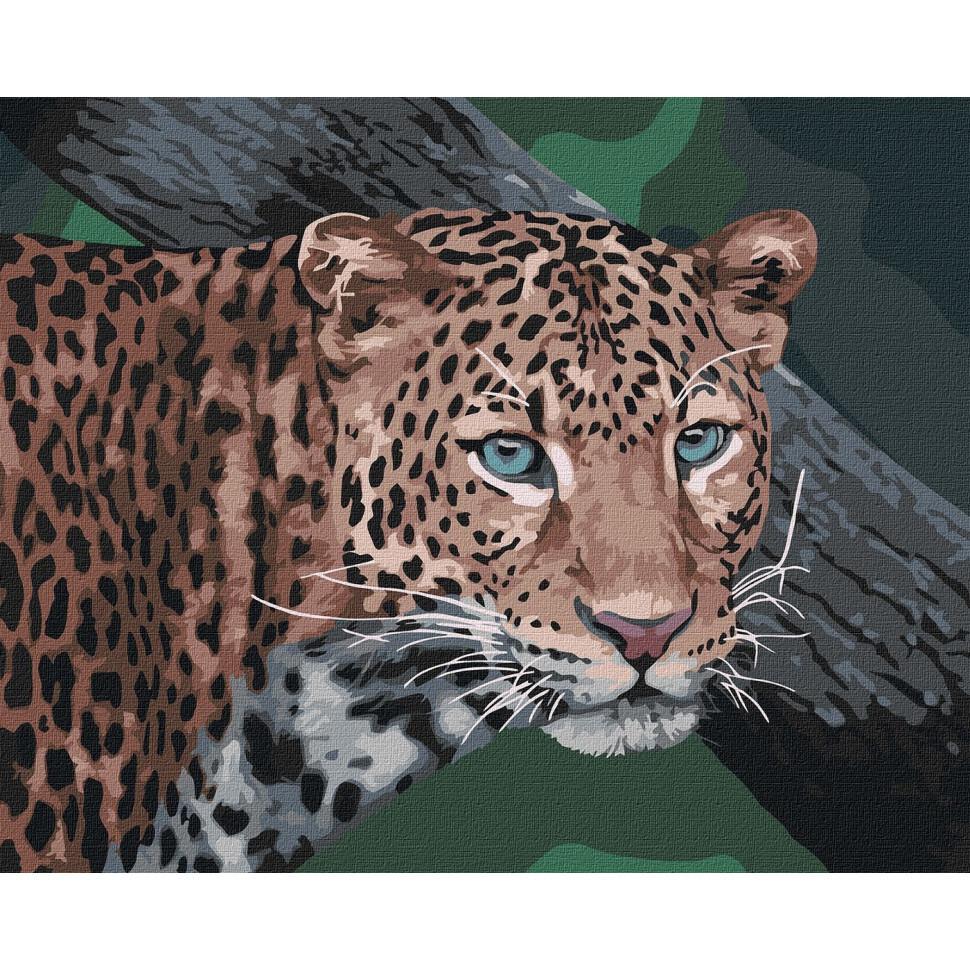 Картина по номерам Идейка Дикий взгляд 40х50 см (KHO4300)