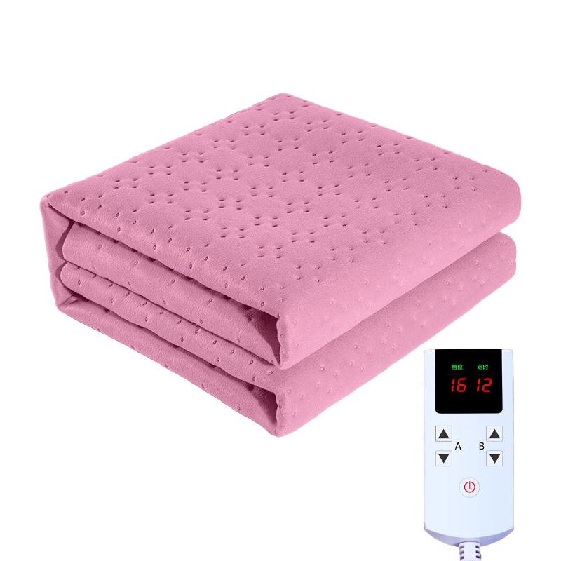 Электропростынь плед одеяло с подогревом от сети 220 В STT 180х200 см Pink