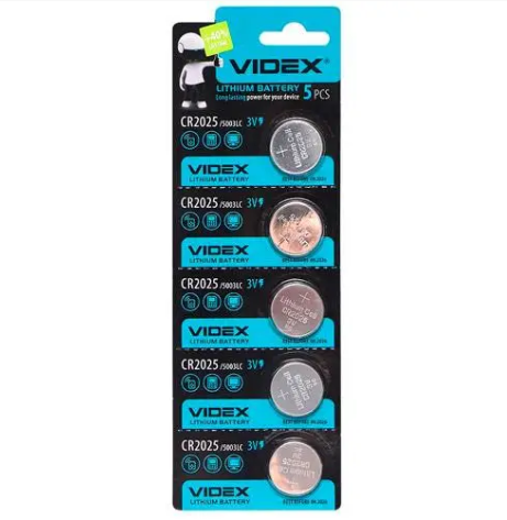 Батарейка таблетка Videx CR2025 5003LC DL2025 3V литий (287254)