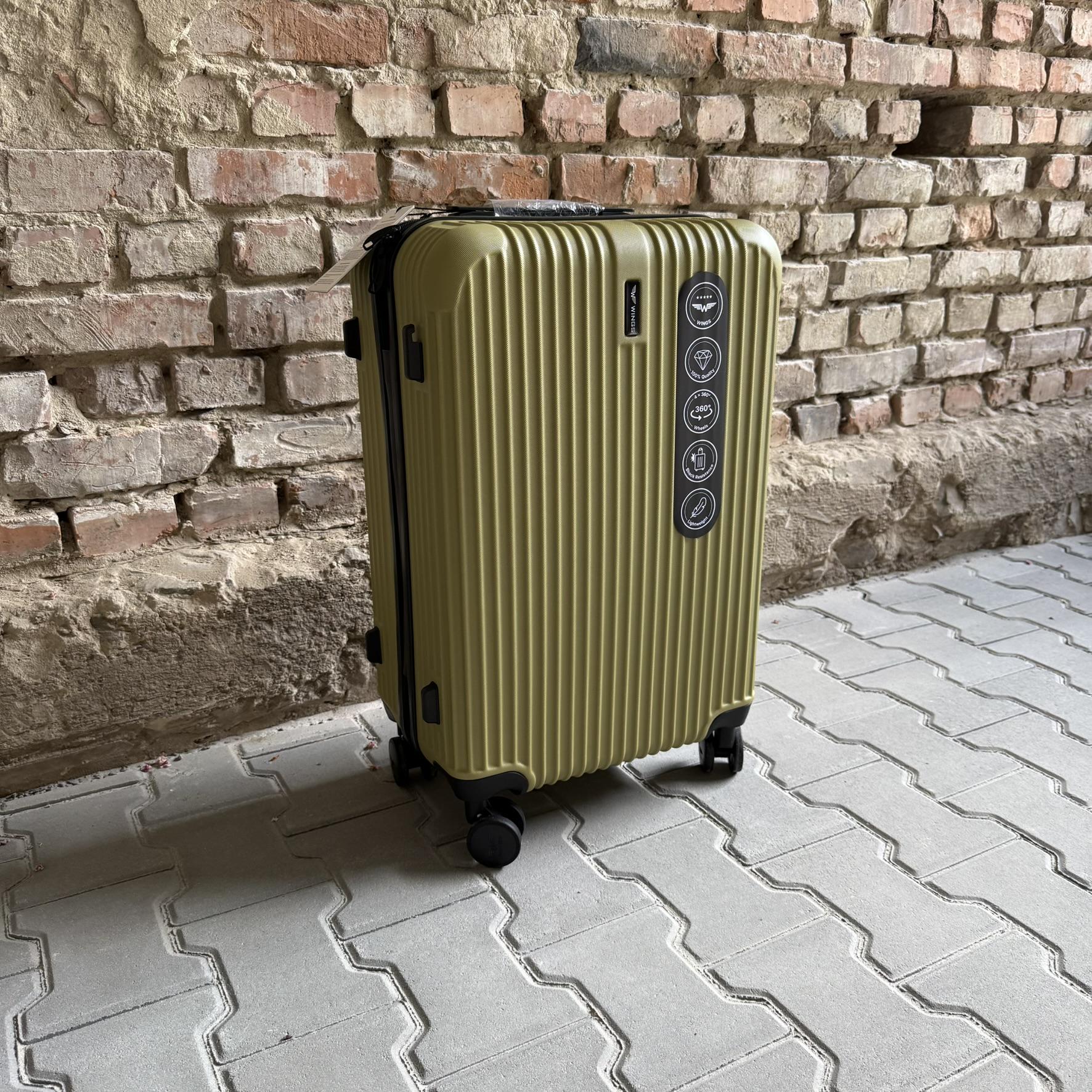 Валіза Wings Egret дорожня M Оливковий (26557300) - фото 3 Валіза Wings Egret дорожня M Оливковий (26557300) - фото 3