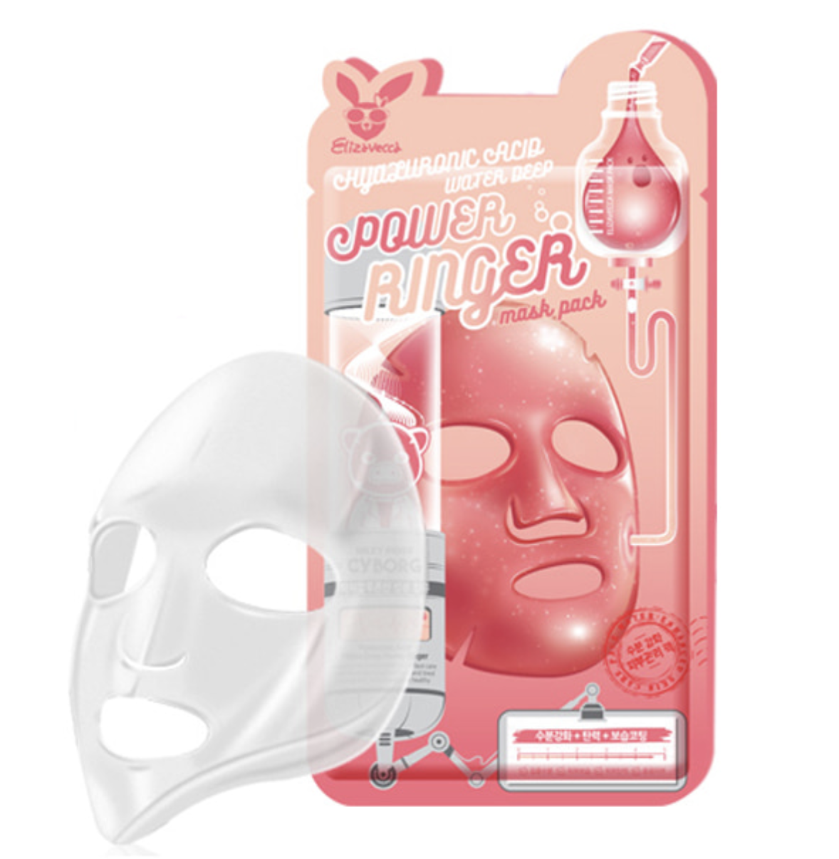Увлажняющая тканевая маска Elizavecca Hyaluronic Acid Water Deep Power Ringer Mask Pack 23 Мл