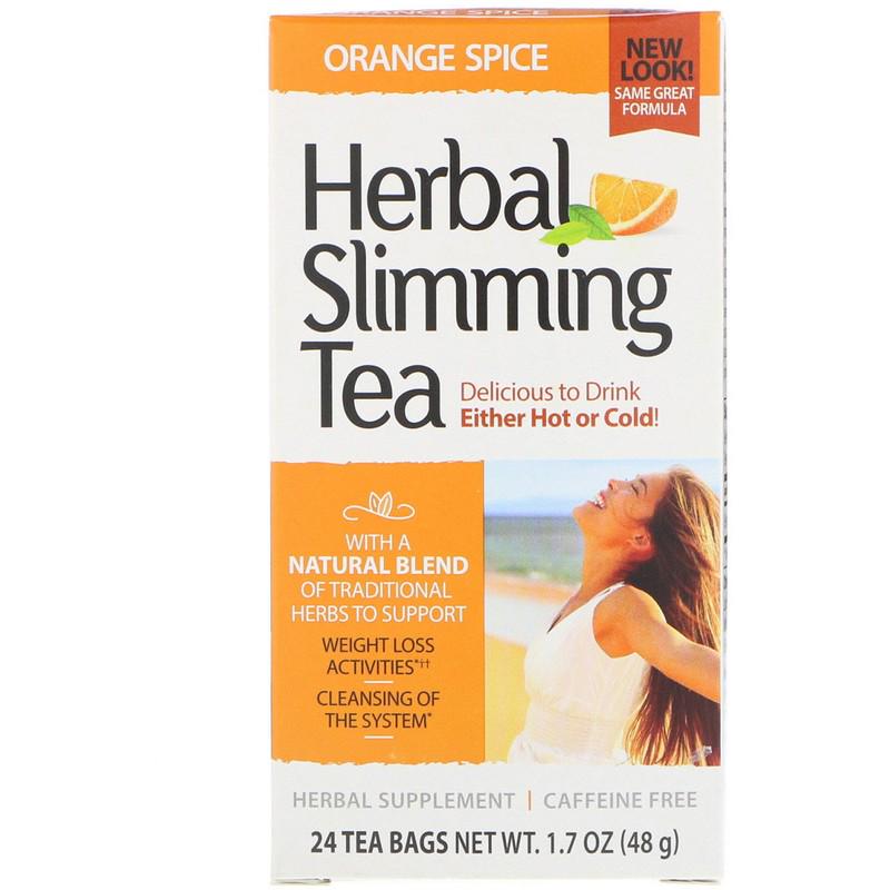 Чай 21st Century Herbal Slimming Tea 24 пакета Апельсин