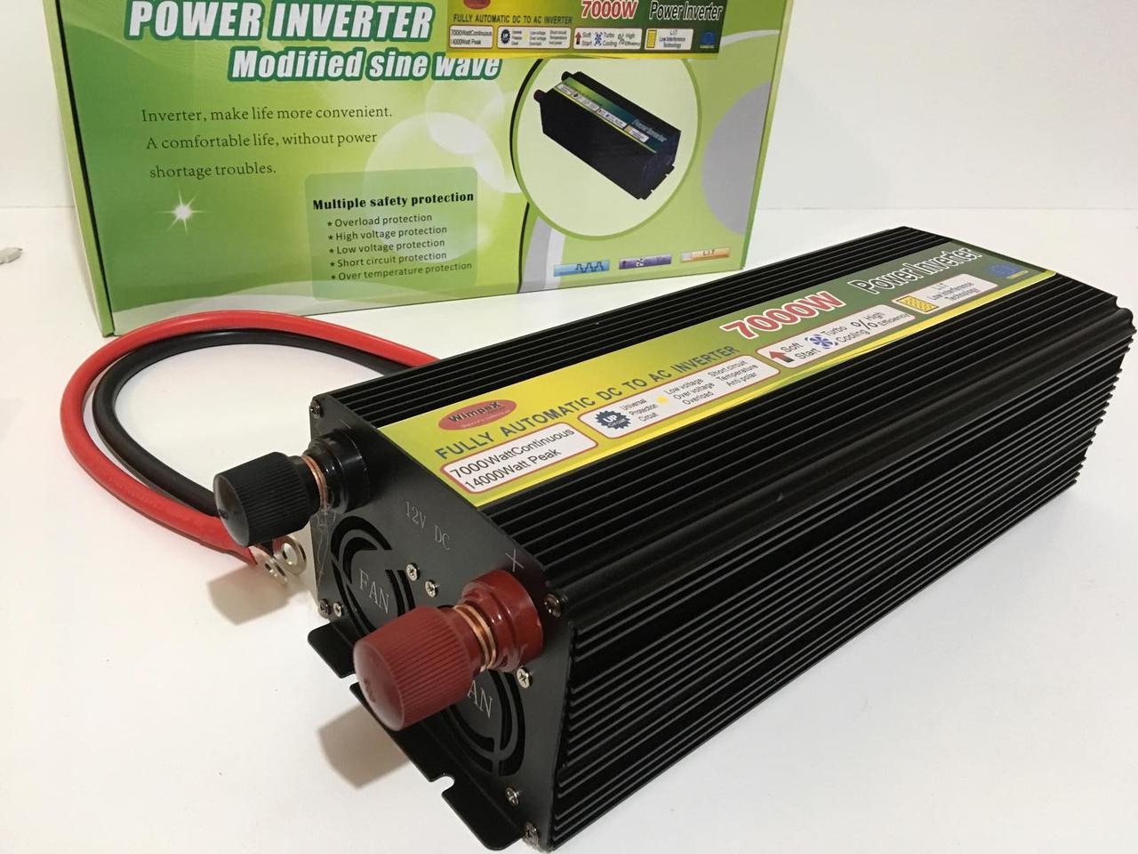 Перетворювач струму Wimpex 12V 220V 7000W USB - фото 3