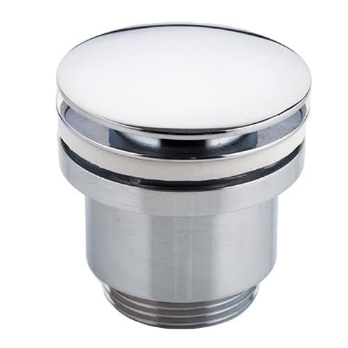 Донний клапан натискний для раковини Frap F62 без переливу Хром (157651)