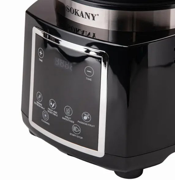 Блендер стационарный Sokany SK-03037 с чашей 2 л Черный - фото 4 Блендер стационарный Sokany SK-03037 с чашей 2 л Черный - фото 4