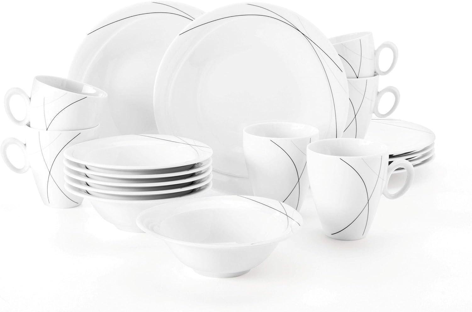 Набор посуды для завтрака Seltmann Highline Trio 18 предметов (SW-4052212023861) - фото 2 Набор посуды для завтрака Seltmann Highline Trio 18 предметов (SW-4052212023861) - фото 2