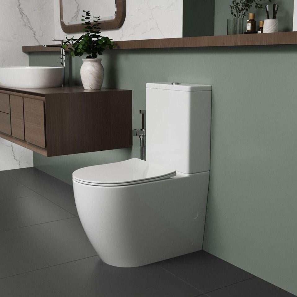 Унітаз компакт Koller Pool Twin Rimless 3/6 л з сидінням мікроліфт Білий глянцевий (0570550119)