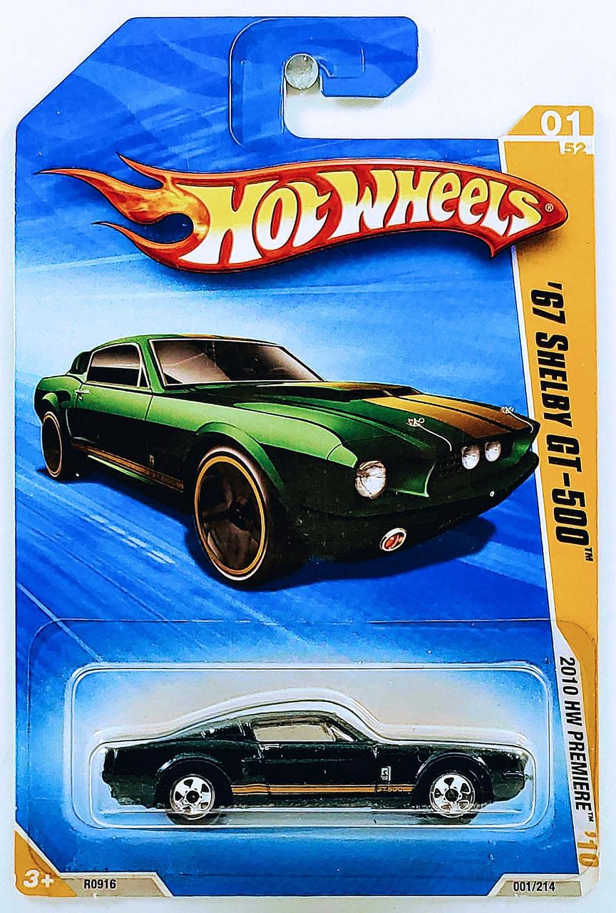 Іграшкова машинка Hot Wheels 67 Shelby GT-500 2010 HW Premiere №001 Green (R0916-g)