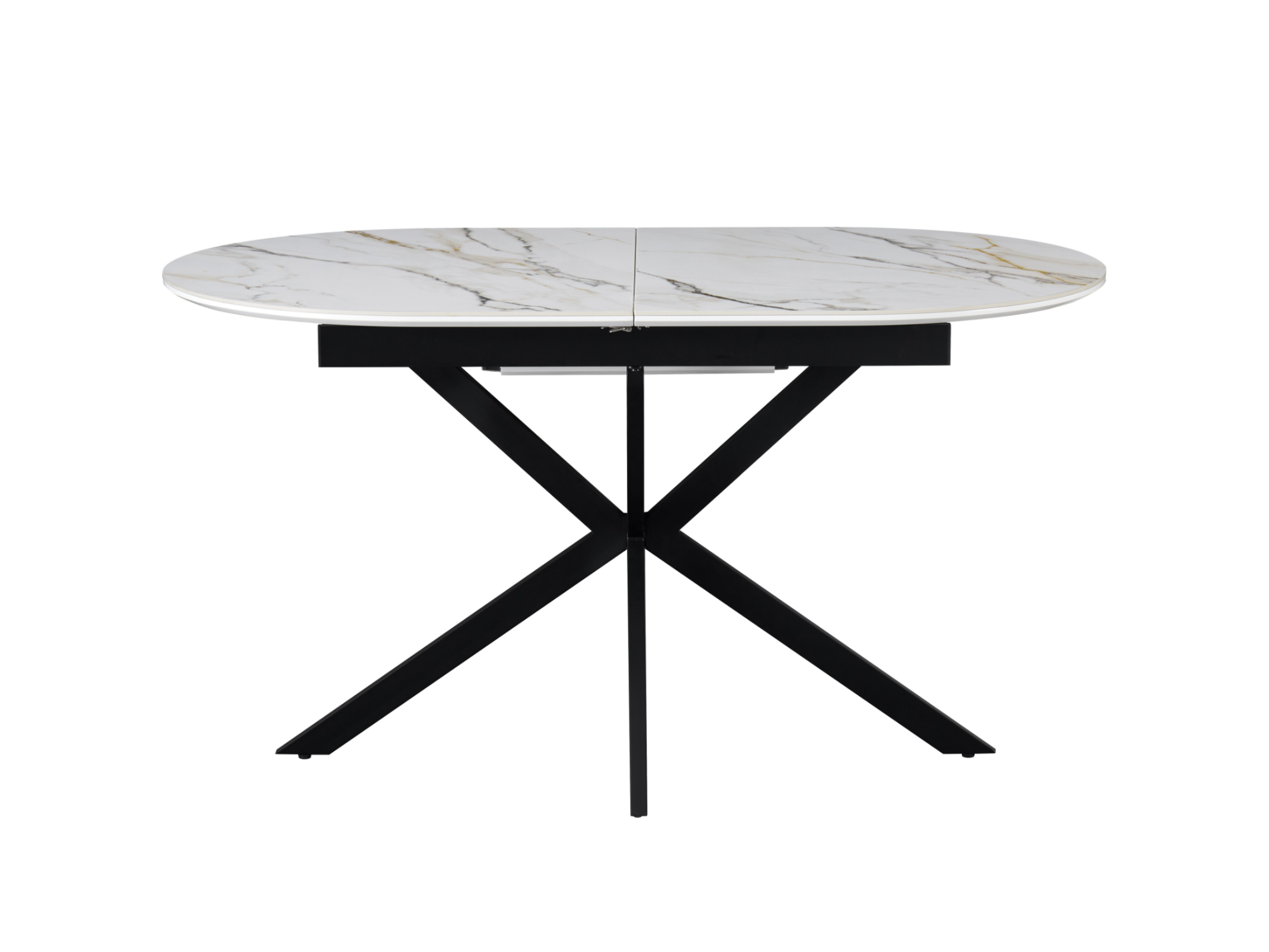 Обідній стіл розсувний Vetro Mebel Верона 1400/1800х800x760 мм Калакатта голд/Чорний (TМL-1200) - фото 2 Обідній стіл розсувний Vetro Mebel Верона 1400/1800х800x760 мм Калакатта голд/Чорний (TМL-1200) - фото 2