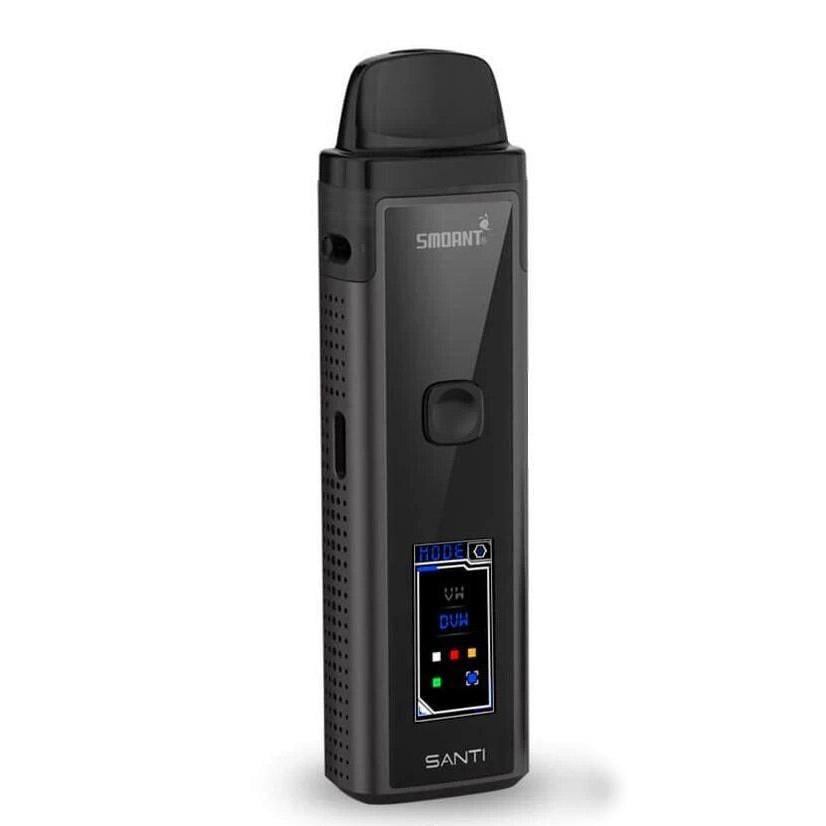 Под-система сольова електронна сигарета Smoant SANTI 40W Pod Kit 1100 mAh 3,5 мл Gunmetal (sn1338)