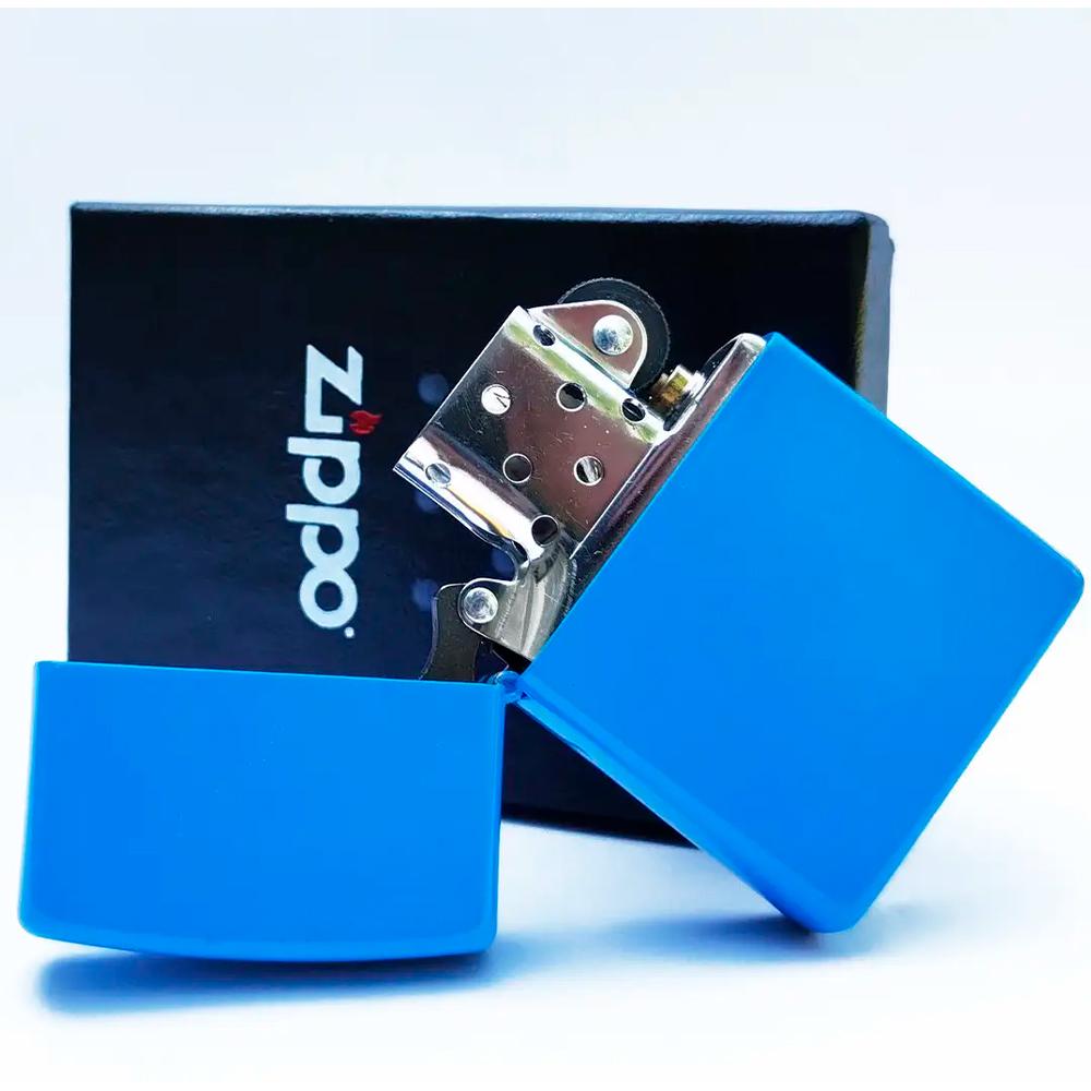 Запальничка ZIPPO Regular Sky Blue Matte (48628) - фото 11