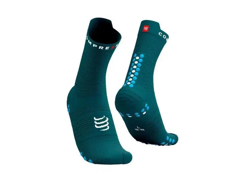 Носки Compressport Pro Racing Socks V4.0 Run High T3 Shaded Spruce/Hawaiian Ocean (20220535)