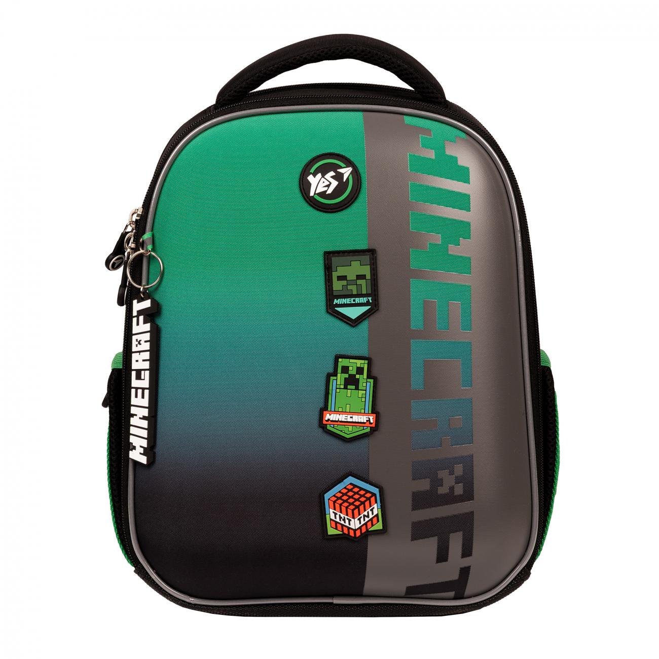 Школьный рюкзак каркасный с ортопедической спинкой YES Minecraft Icons H-100 (559861/995065) - фото 15 Школьный рюкзак каркасный с ортопедической спинкой YES Minecraft Icons H-100 (559861/995065) - фото 15