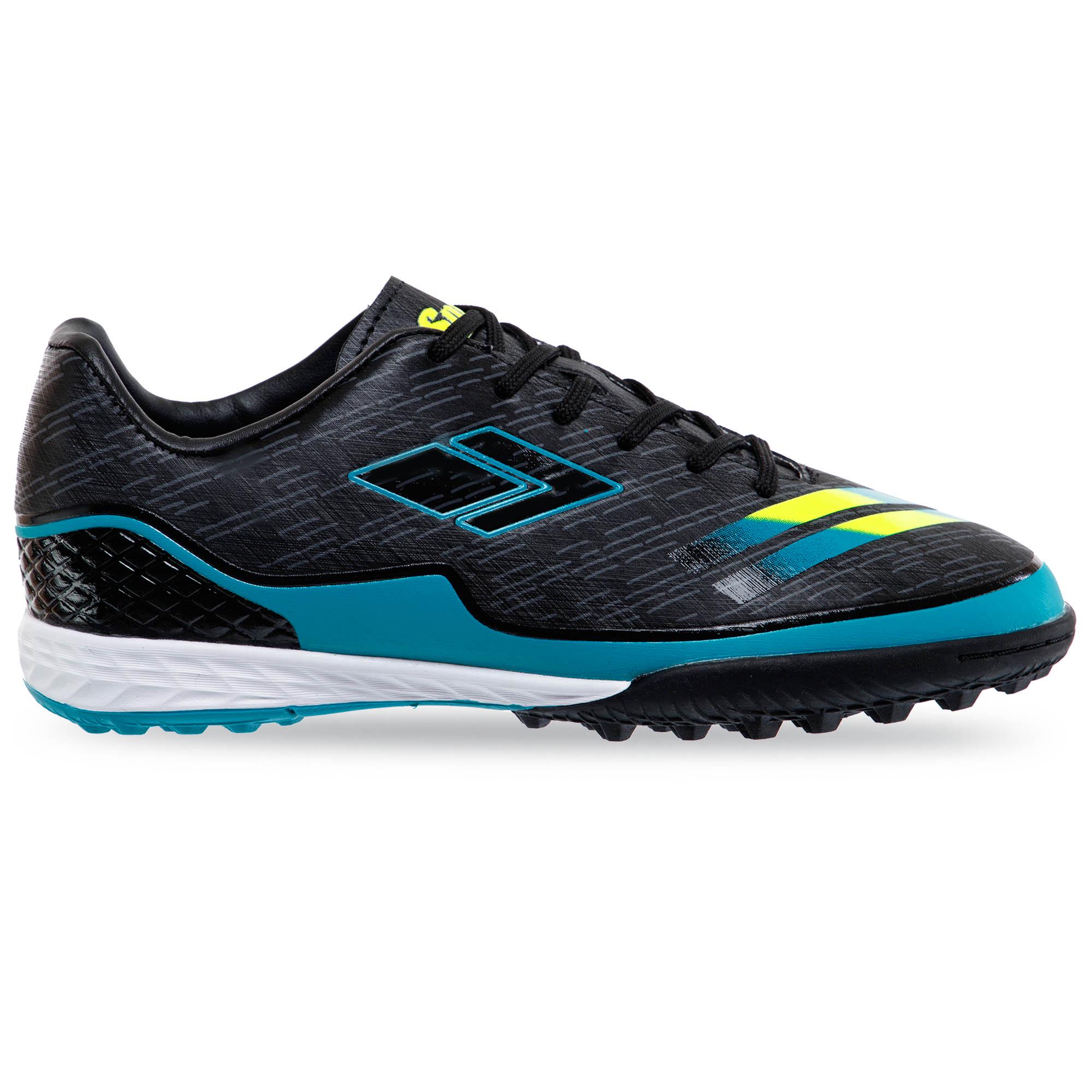 Сороконожки футбольные подростковые DIFFERENT SG-600517-3 р. 39 Черный/Синий (DR012166)