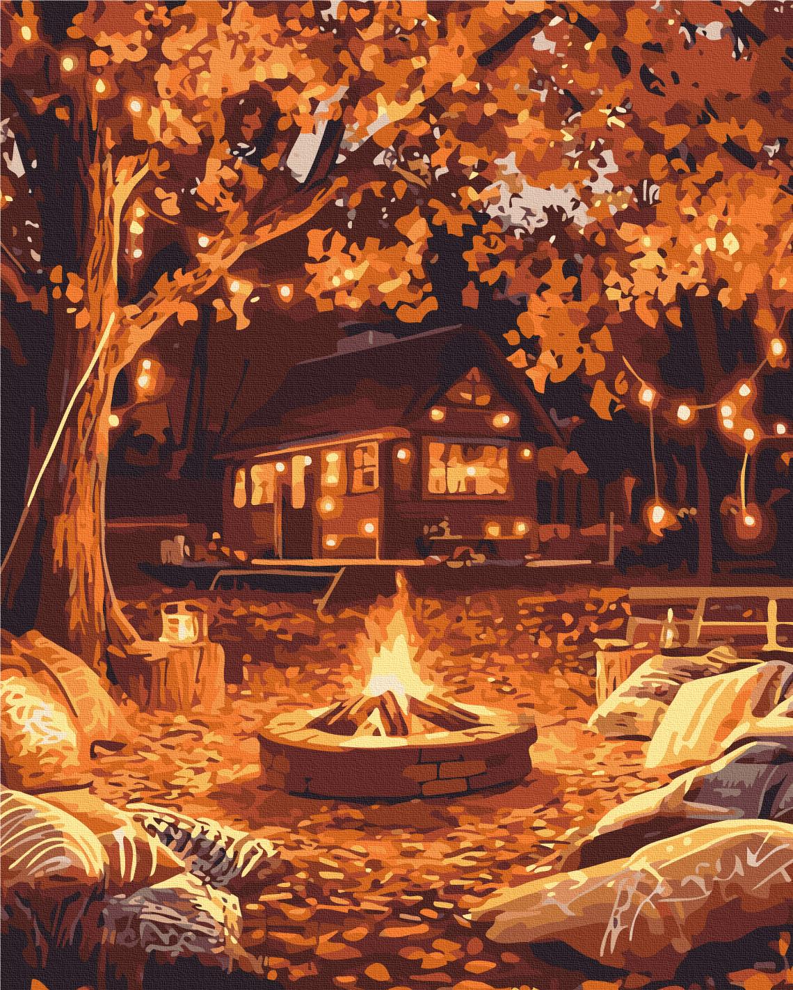 Картина по номерам Brushme Огонь среди листьев 40x50 см (BS54368)