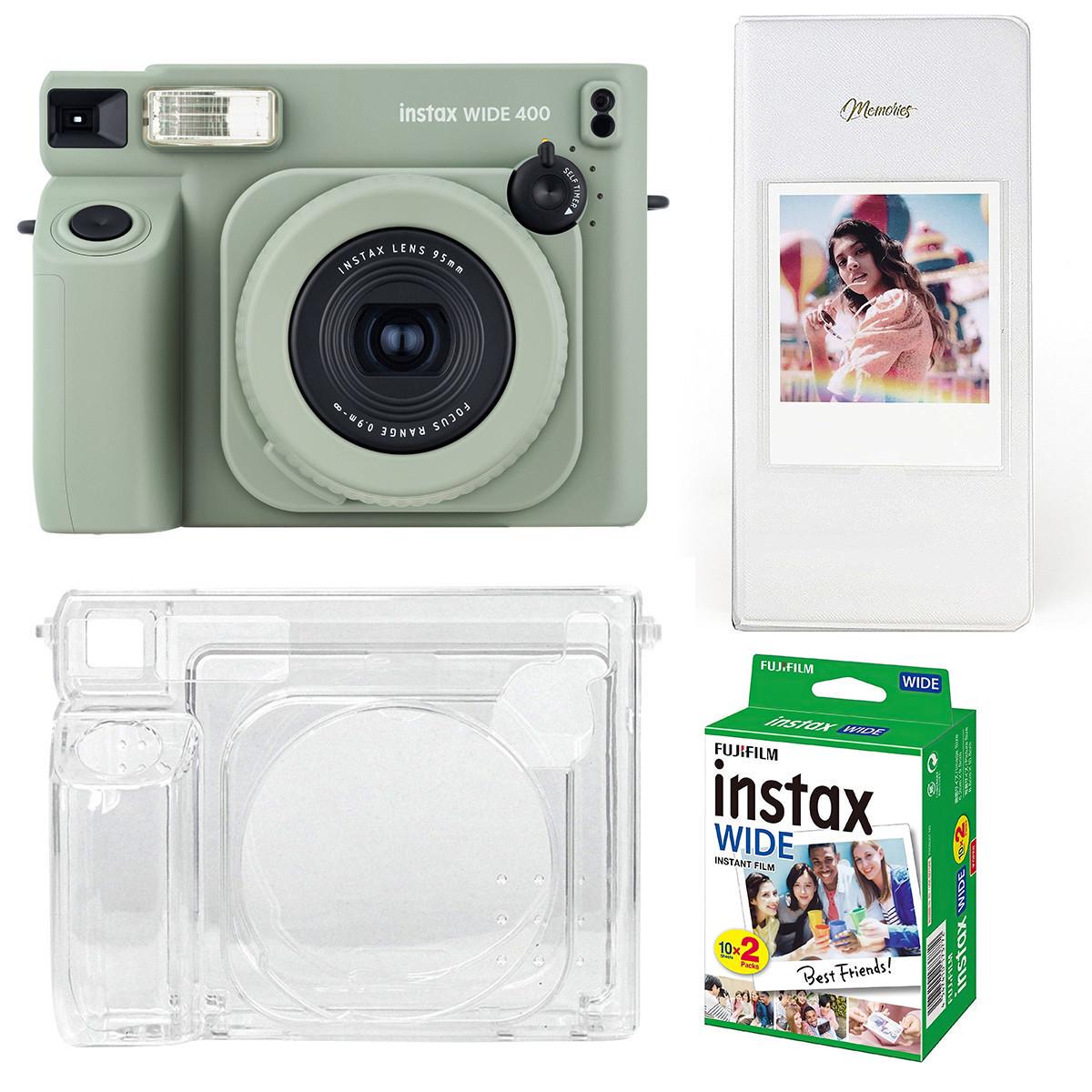 Набір камера Fujifilm Instax Wide 400 фотопапір 20 шт./чохол/фотоальбом на 64 фото Білий (2728000720)