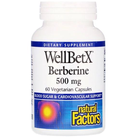 Барбарис Natural Factors WellBetX Berberine 500 mg 60 Veg Caps (NFS-03544) Барбарис Natural Factors WellBetX Berberine 500 mg 60 Veg Caps (NFS-03544)