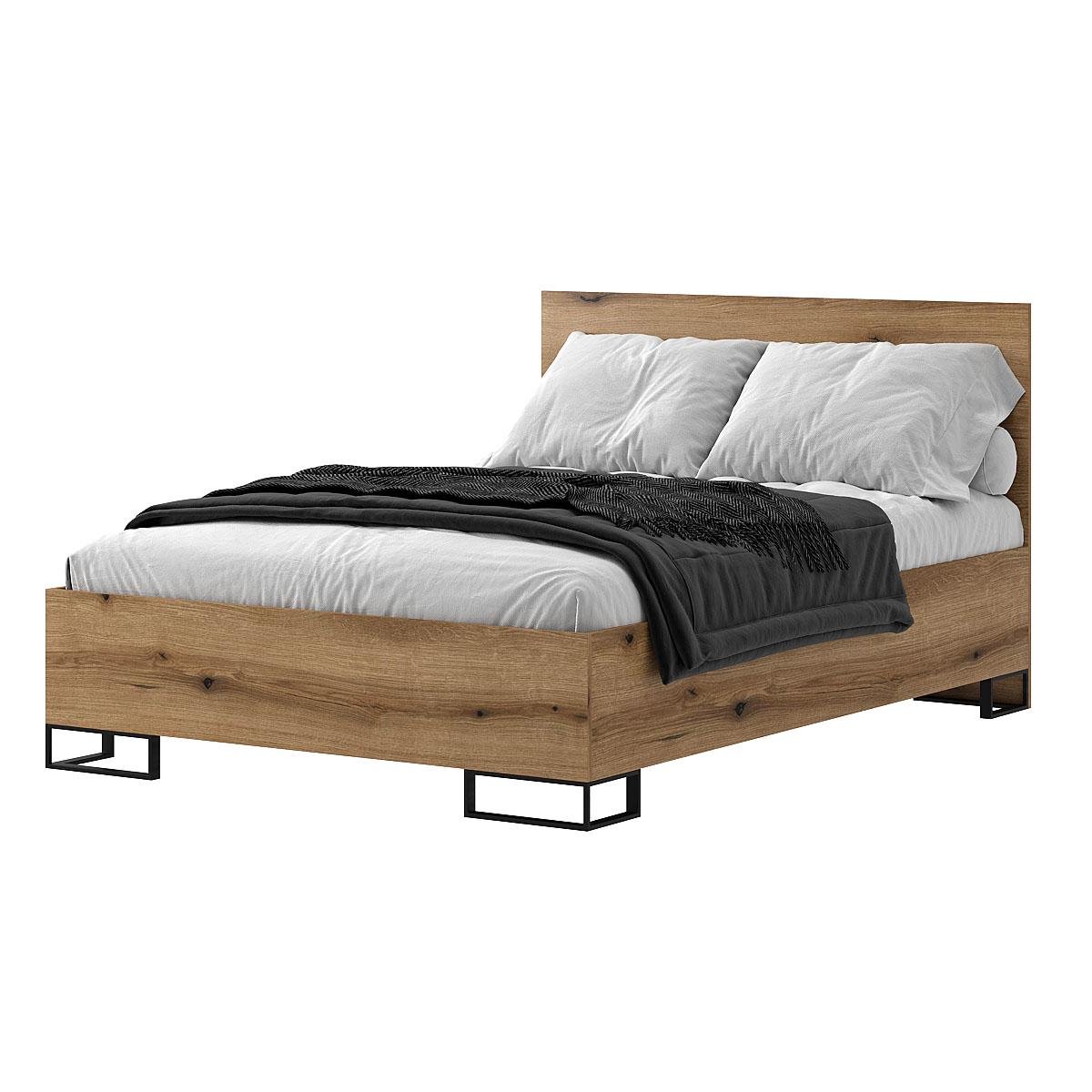 Кровать Ascet 1,4м 1470x1000x2060 мм Дуб Эвок (GAAS08100000030) - фото 1