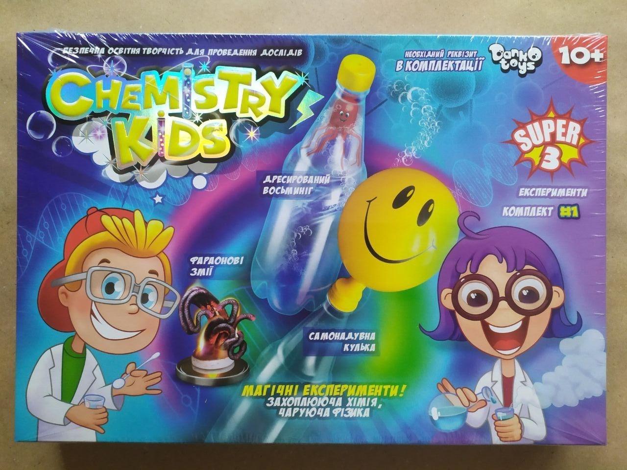 Набір для проведення дослідів Danko Toys Chemistry Kids малий No1 (CHK-02-01U)