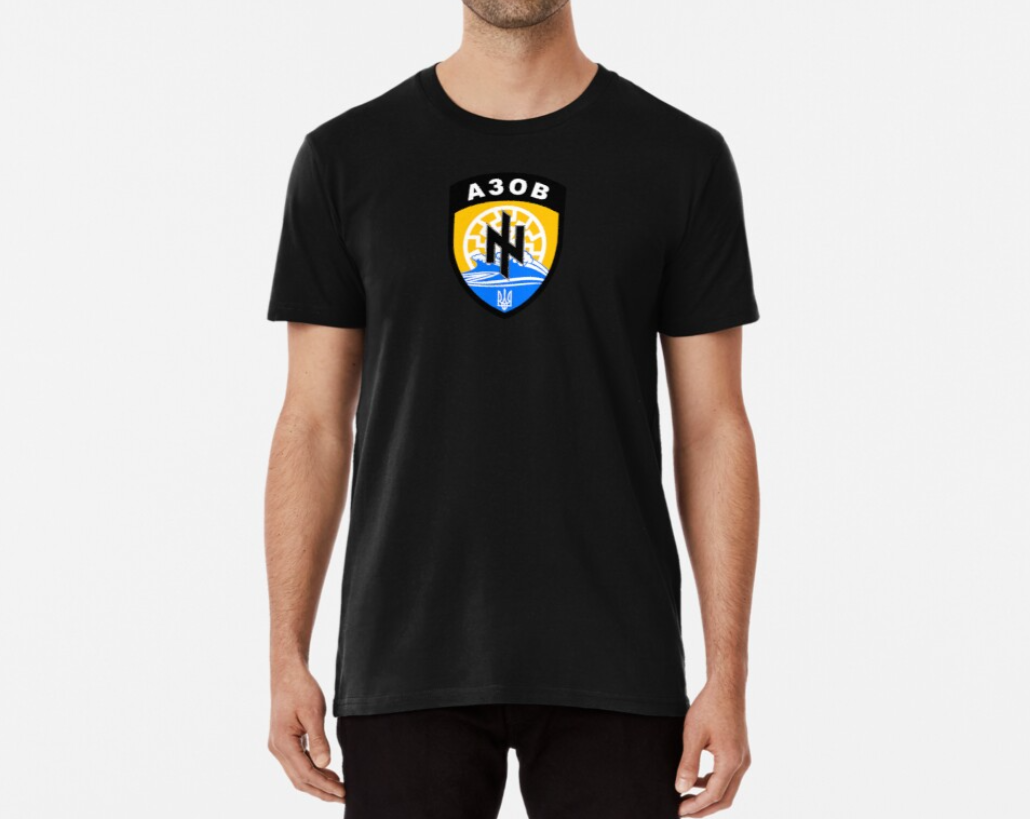 Футболка чоловіча патріотична Stedman з принтом "Азов" L Чорний (УКР263-1666443525)