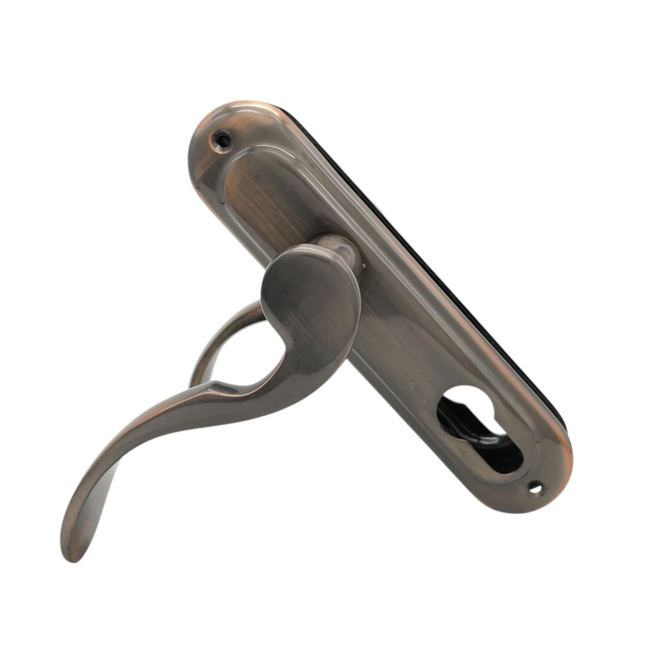 Дверные ручки межкомнатные под цилиндр Ozen Kirlangiç Bakir Antik Yale 62 мм (320054)