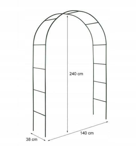 Беседка садовая для цветов GardenLine 240 см с анкерами (14979197) - фото 2 Беседка садовая для цветов GardenLine 240 см с анкерами (14979197) - фото 2