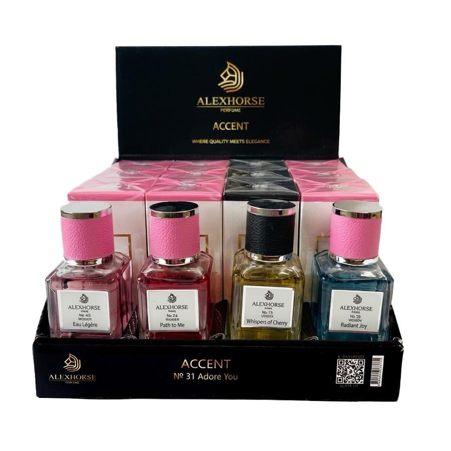 Парфумована вода Alex Horse ACCENT 12×50 мл та 4 шт. без пакування (Set № 3 ACCENT) Парфумована вода Alex Horse ACCENT 12×50 мл та 4 шт. без пакування (Set № 3 ACCENT)