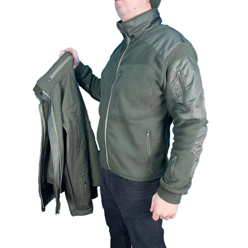 Куртка Soft Shell з фліс кофтою Pancer Protection р. 50 Олива (357557350) - фото 6