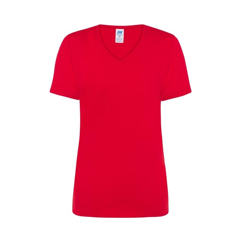 Футболка JHK LADY COMFORT V-NECK XL Красный (RD) Футболка JHK LADY COMFORT V-NECK XL Красный (RD)