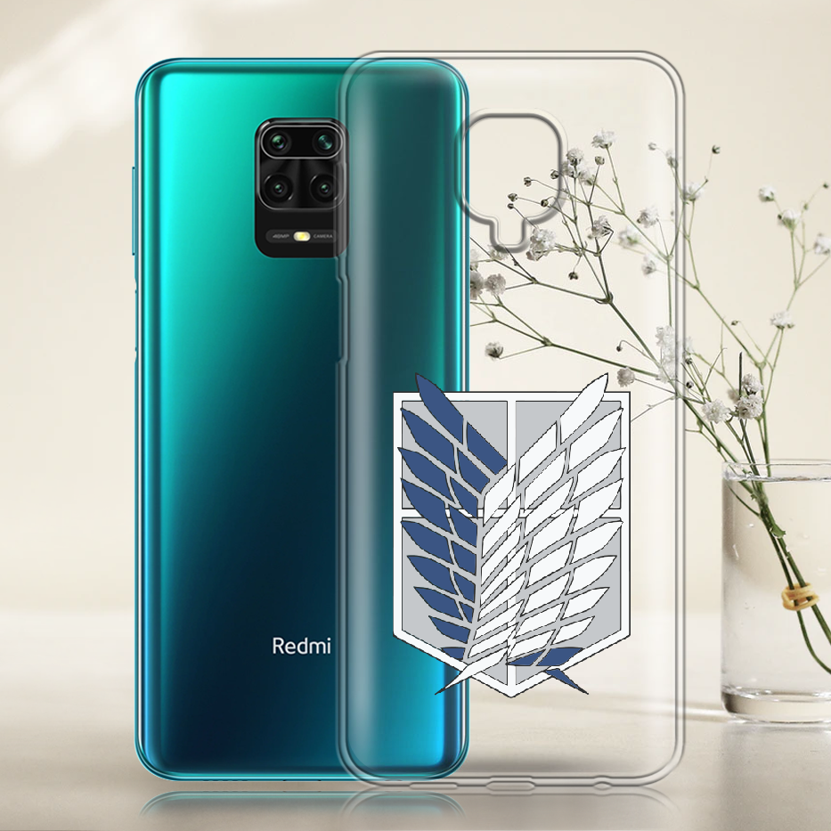 Чохол Boxface Xiaomi Redmi Note 9S Атака Титанів Крила Свободи Прозорий силікон (39475-bk88-39475) - фото 2