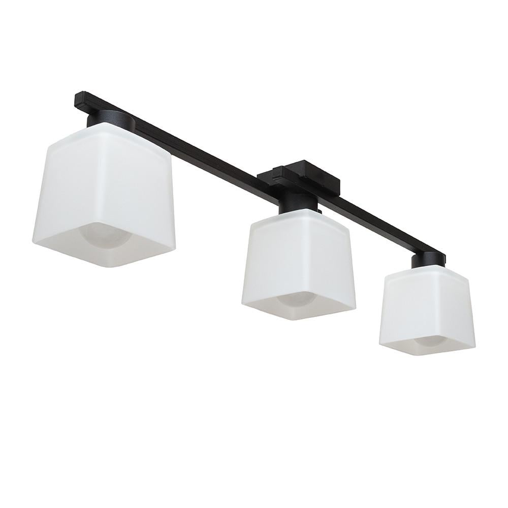 Люстра MSK ELECTRIC Dublin с металлическим каркасом на три плафона под лампы Е27 Черный (NL 16610-3 BK) Люстра MSK ELECTRIC Dublin с металлическим каркасом на три плафона под лампы Е27 Черный (NL 16610-3 BK)