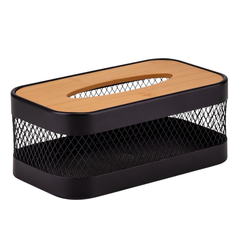 Серветниця Elisey Модерн 13,5x24,5x10,5 см Чорний (9203-025) - фото 2 Серветниця Elisey Модерн 13,5x24,5x10,5 см Чорний (9203-025) - фото 2