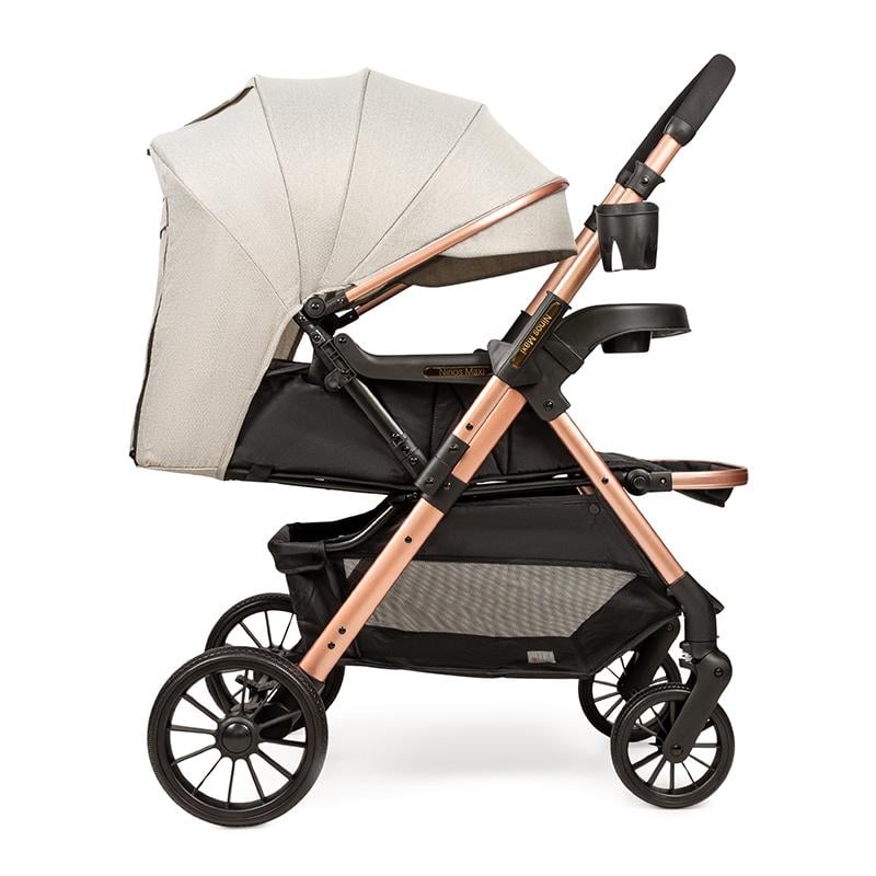 Коляска прогулочная Ninos Maxi 2 с опрокидывающейся ручкой Light Grey/Gold (NM2025LG)