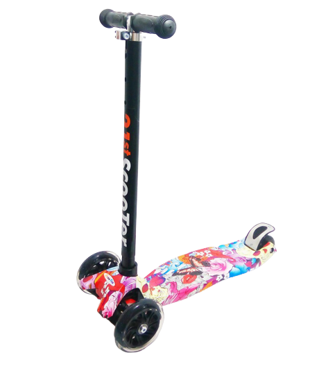 Самокат детский Scooter Maxi Style Draft Pink (2T1047)