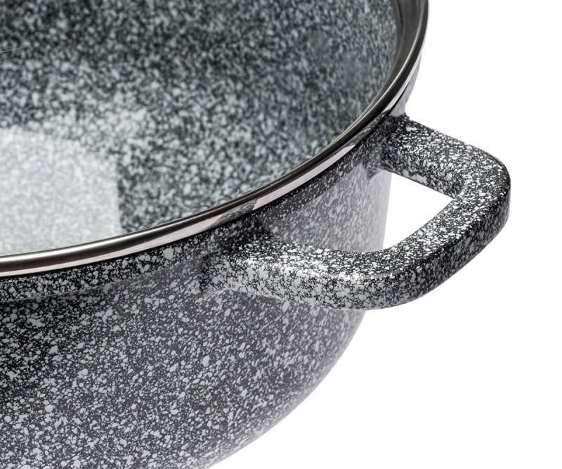 Кастрюля-казан Edenberg EB-3979 с гранитным покрытием и стеклянной крышкой 26 см 5,6 л (27923634) - фото 4