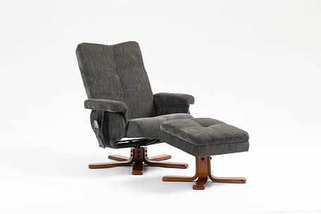 Крісло для відпочинку AVKO Style ARMH 030 з масажем та підігрівом Dark Grey