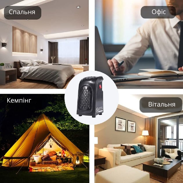 Обігрівач електричний Handy Heater з термостійкого пластику/таймером /пультом ДУ - фото 10 Обігрівач електричний Handy Heater з термостійкого пластику/таймером /пультом ДУ - фото 10