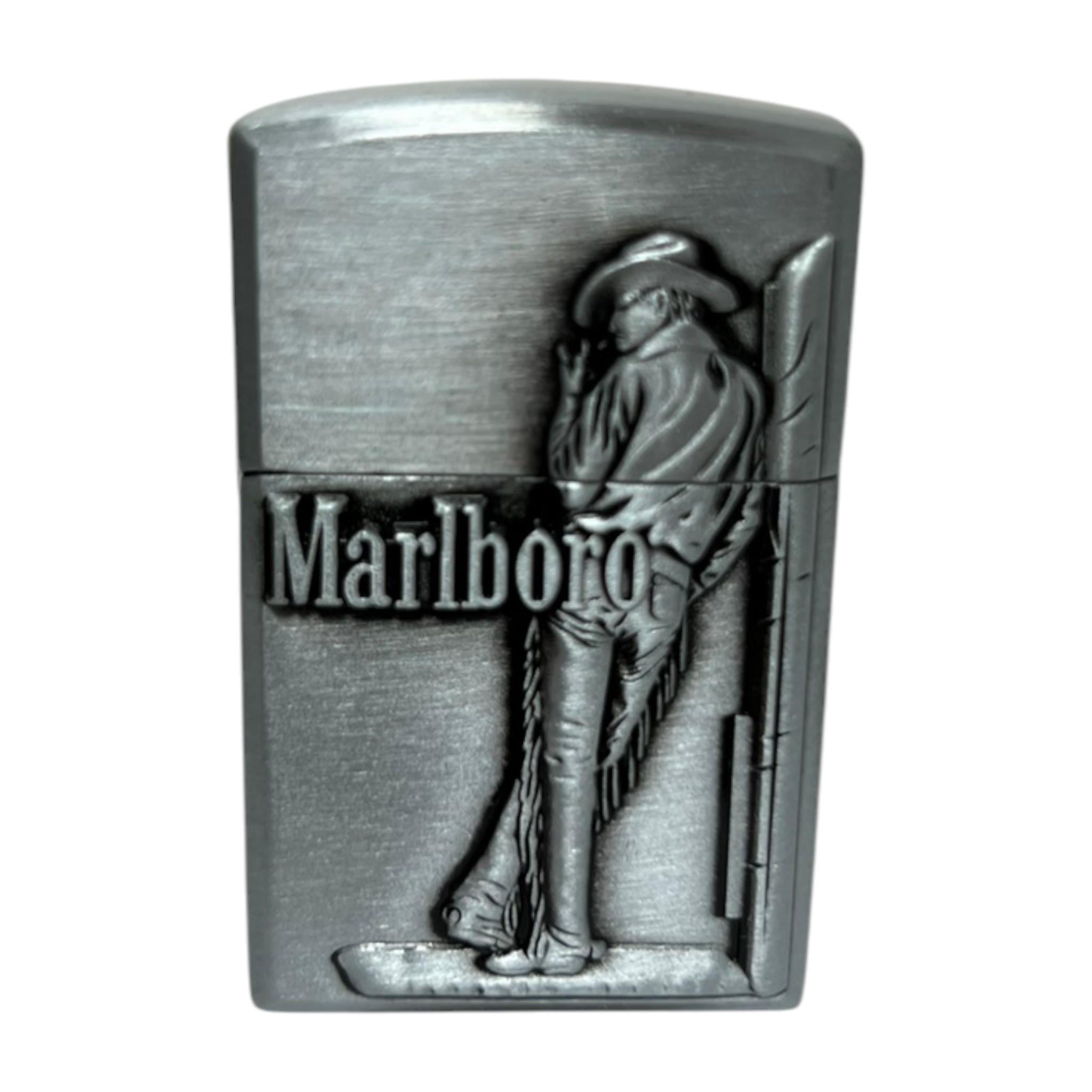 Зажигалка газовая Marlboro HL-486 в подарочной упаковке Silver (13033-1)